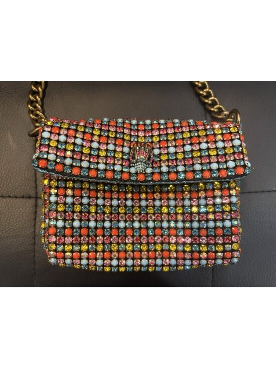 Kurt Geiger Handbags - KURT GEIGER Mini Party Crossbody Bag Small Multicolor Beaded Chain Strap